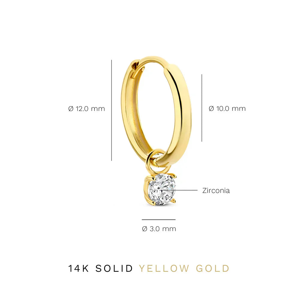 Stellina™ | Stone Hoop Earrings