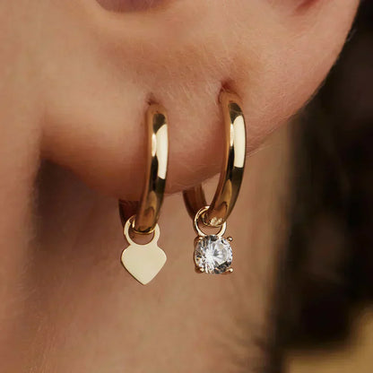 Stellina™ | Stone Hoop Earrings